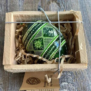 Treasure Nest | Hand - Crafted Pysanky/  Batik Egg